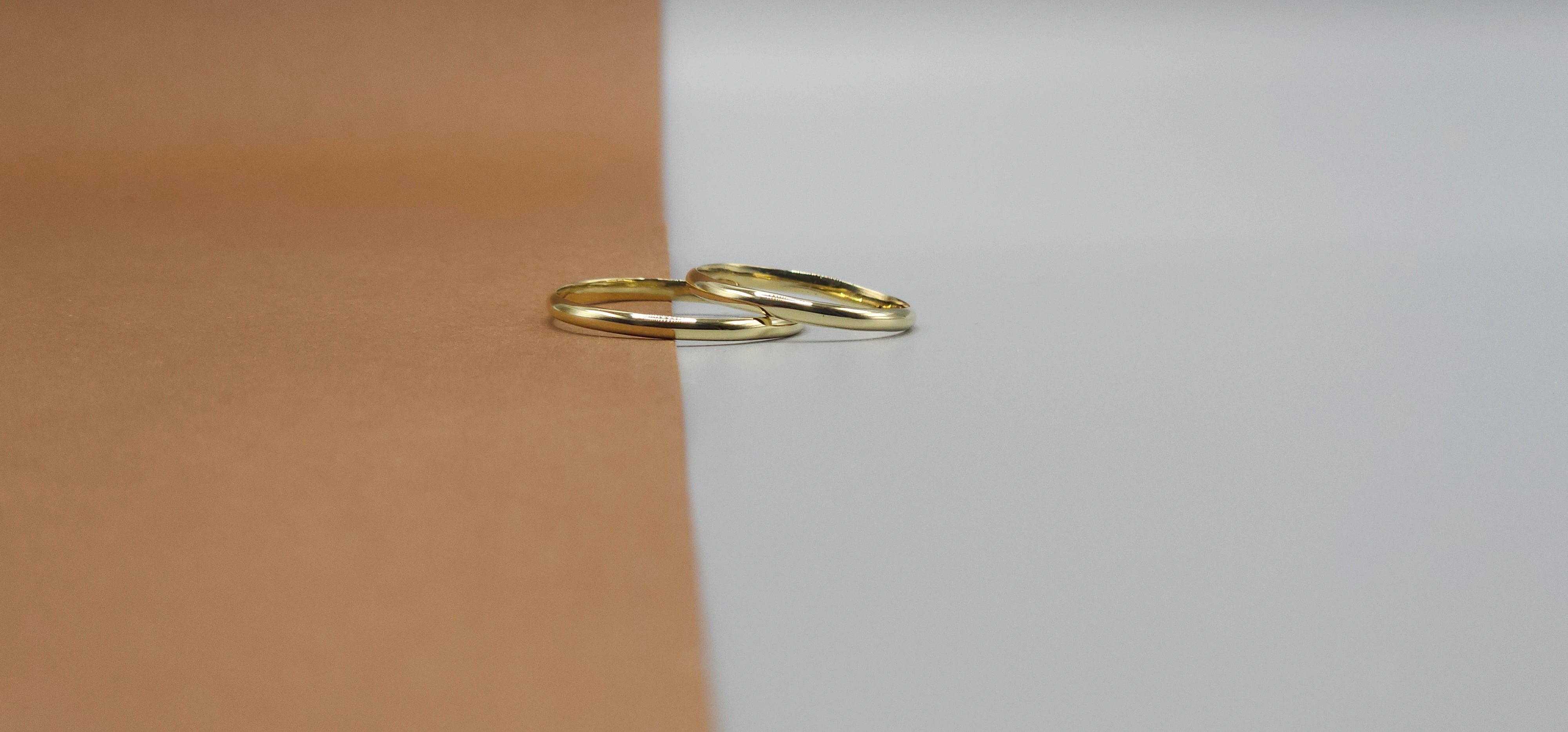 O Par Aliança Tradicinal 2mm em (OURO 18KT)