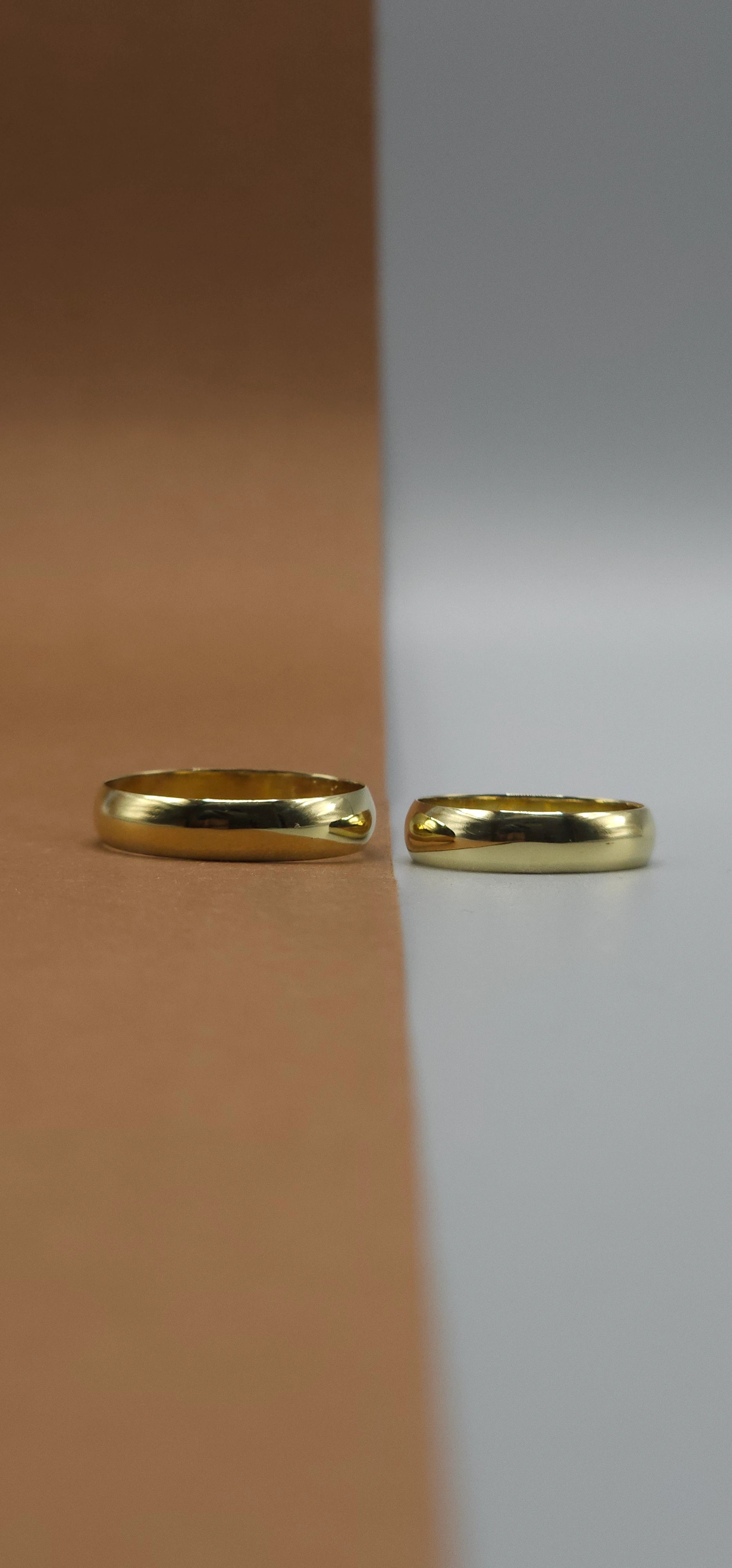 O Par de Aliança Tradicional 4.5mm em (OURO 18KT)