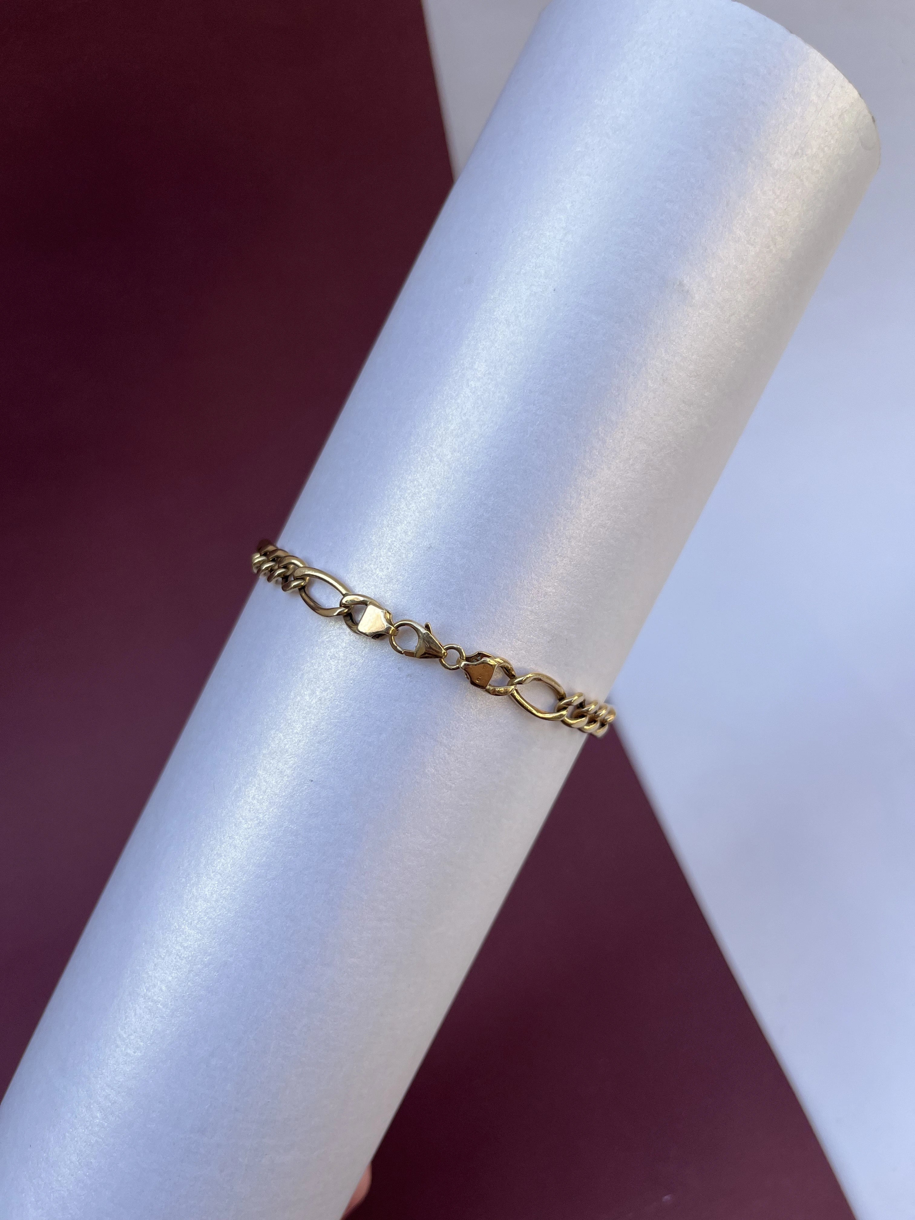 Pulseira Elo 3x1 Simples em (OURO 18KT)