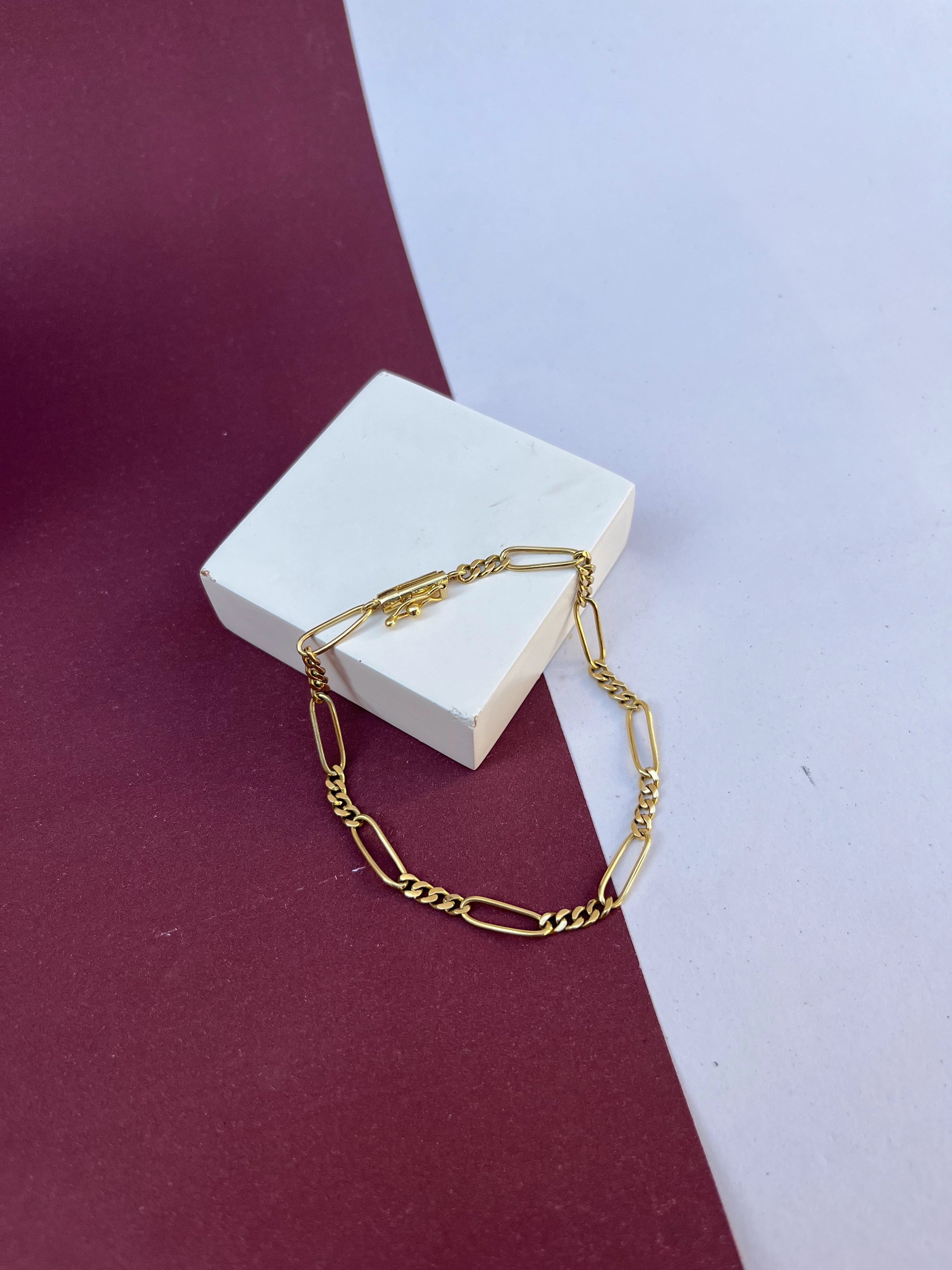Pulseira Elo 3X1 Longo em (OURO 18KT)