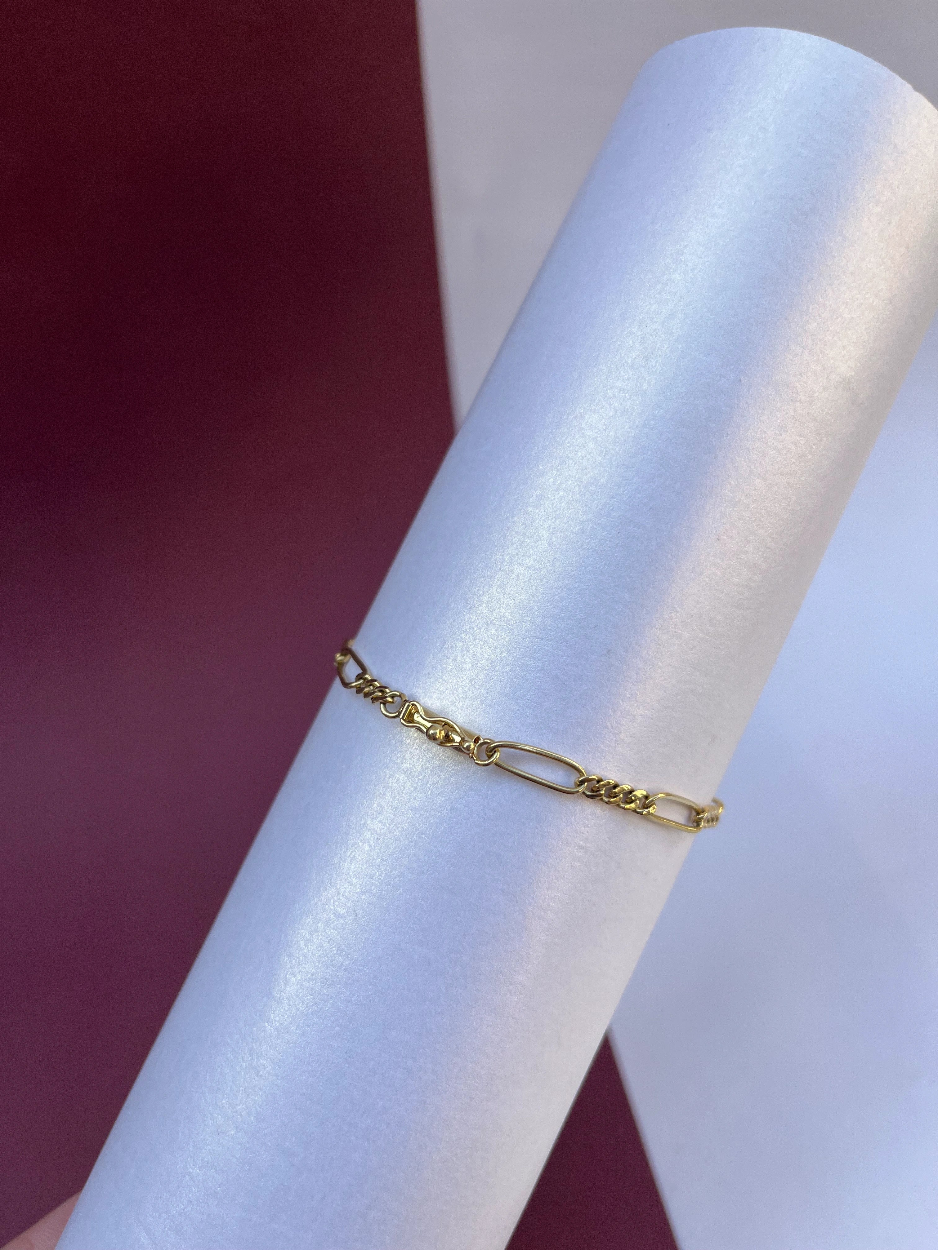 Pulseira Elo 3X1 Longo em (OURO 18KT)