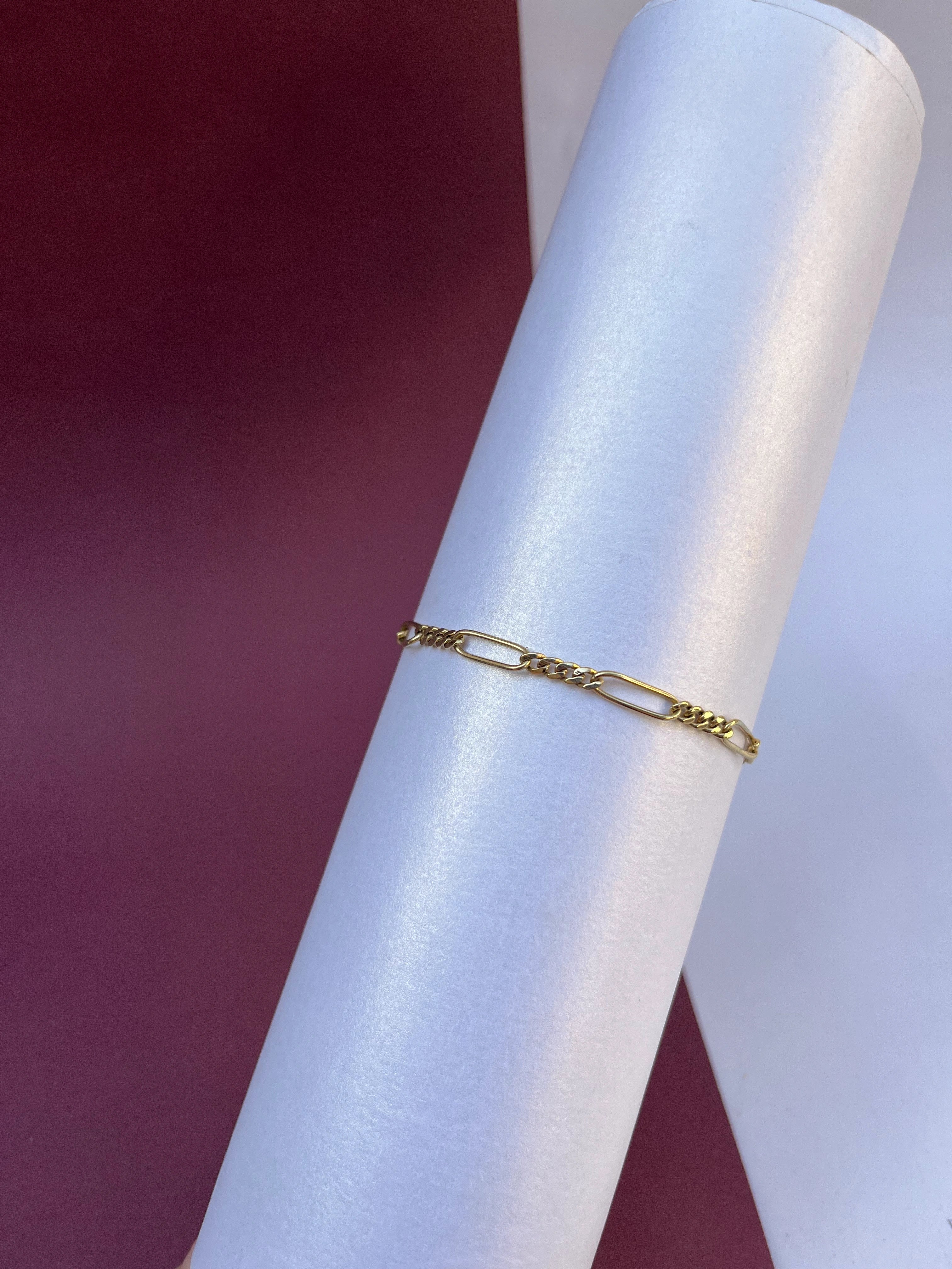 Pulseira Elo 3X1 Longo em (OURO 18KT)