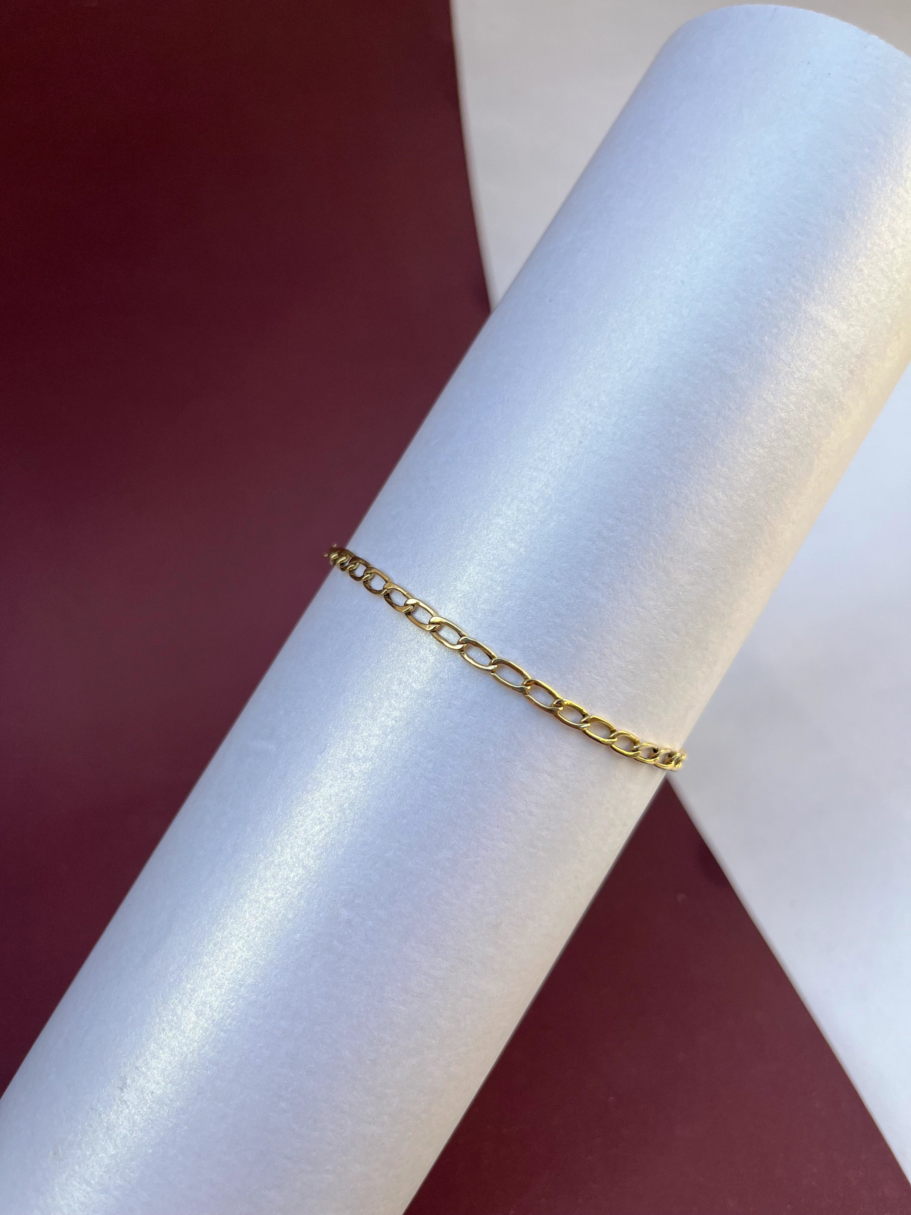 Pulseira Elo Simples Em (OURO 18KT)