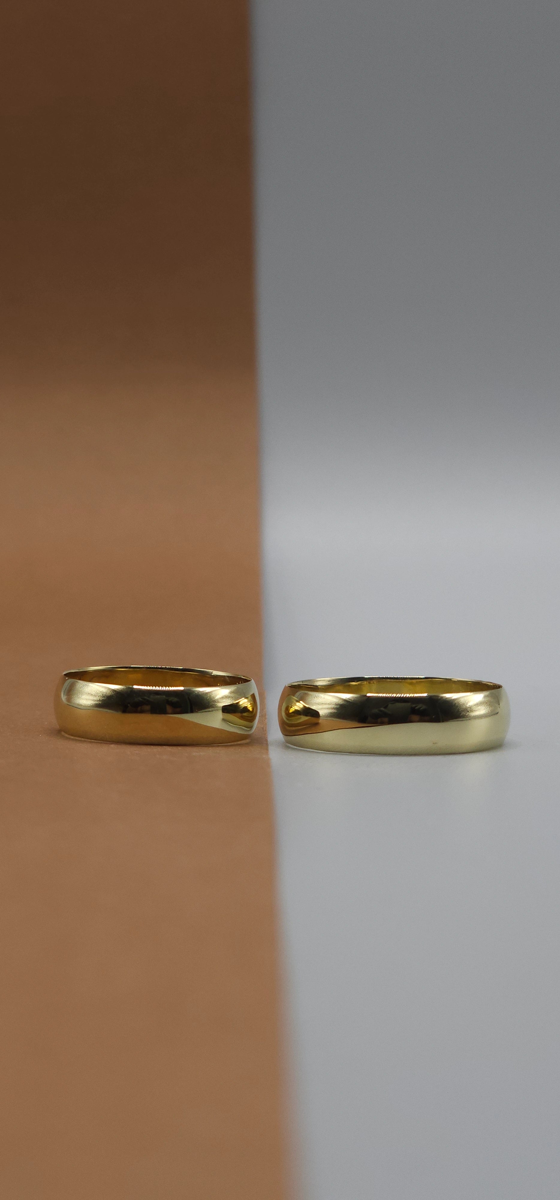 O Par de Aliança Tradicional 5mm em (OURO 18KT)