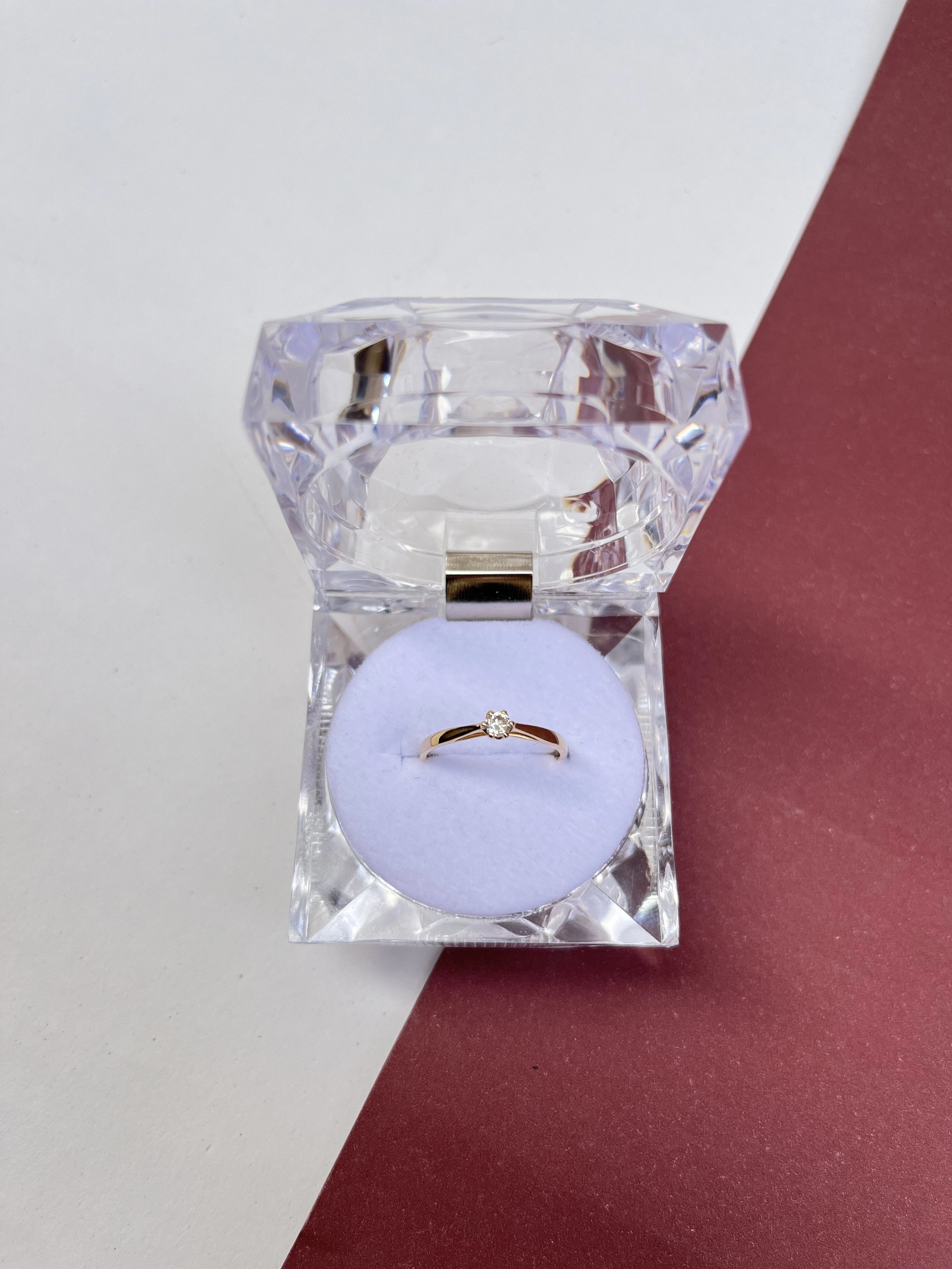 Solitário Minimalista Infinito  OURO 18KT 750