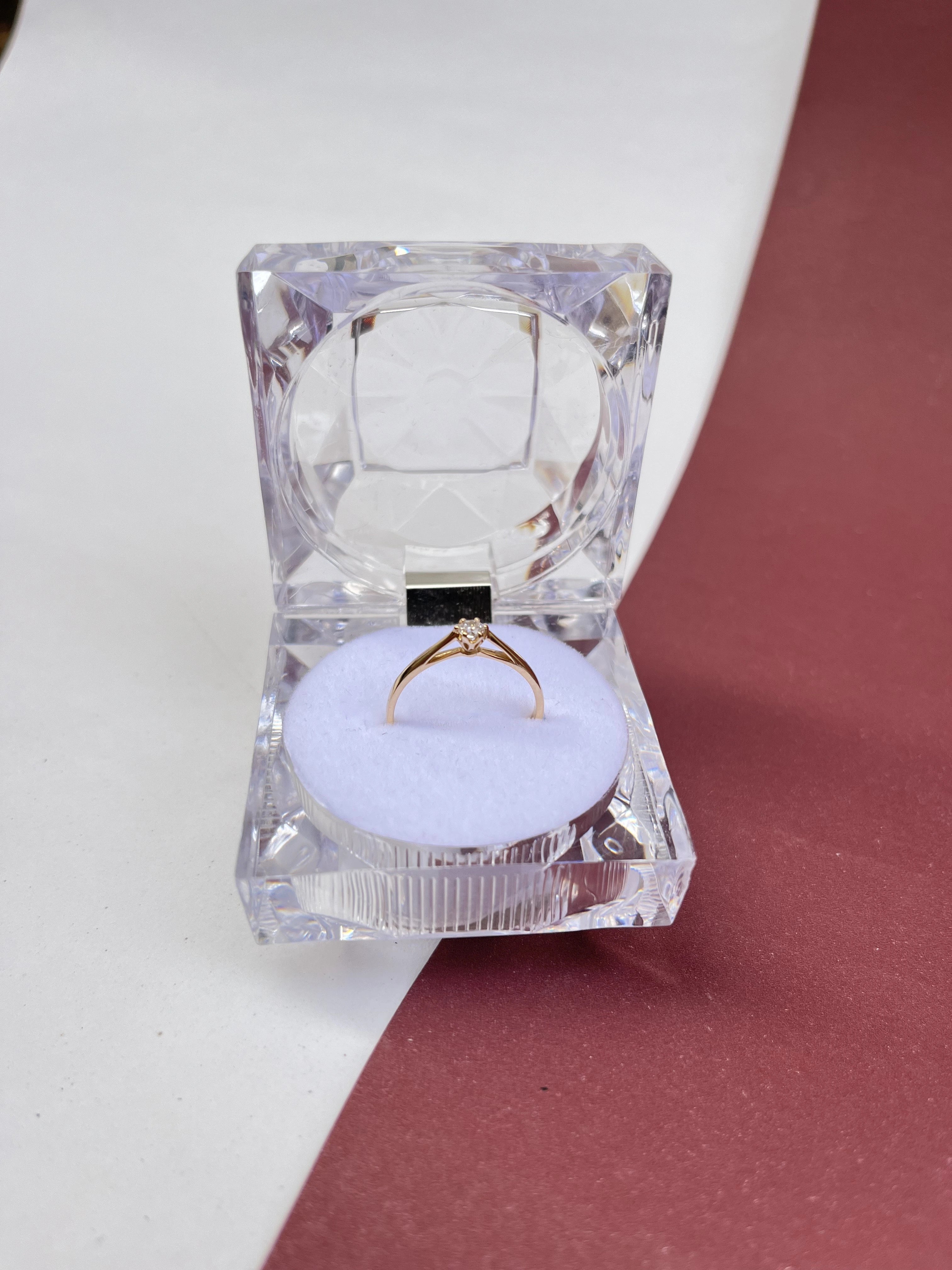 Solitário Minimalista Infinito  OURO 18KT 750