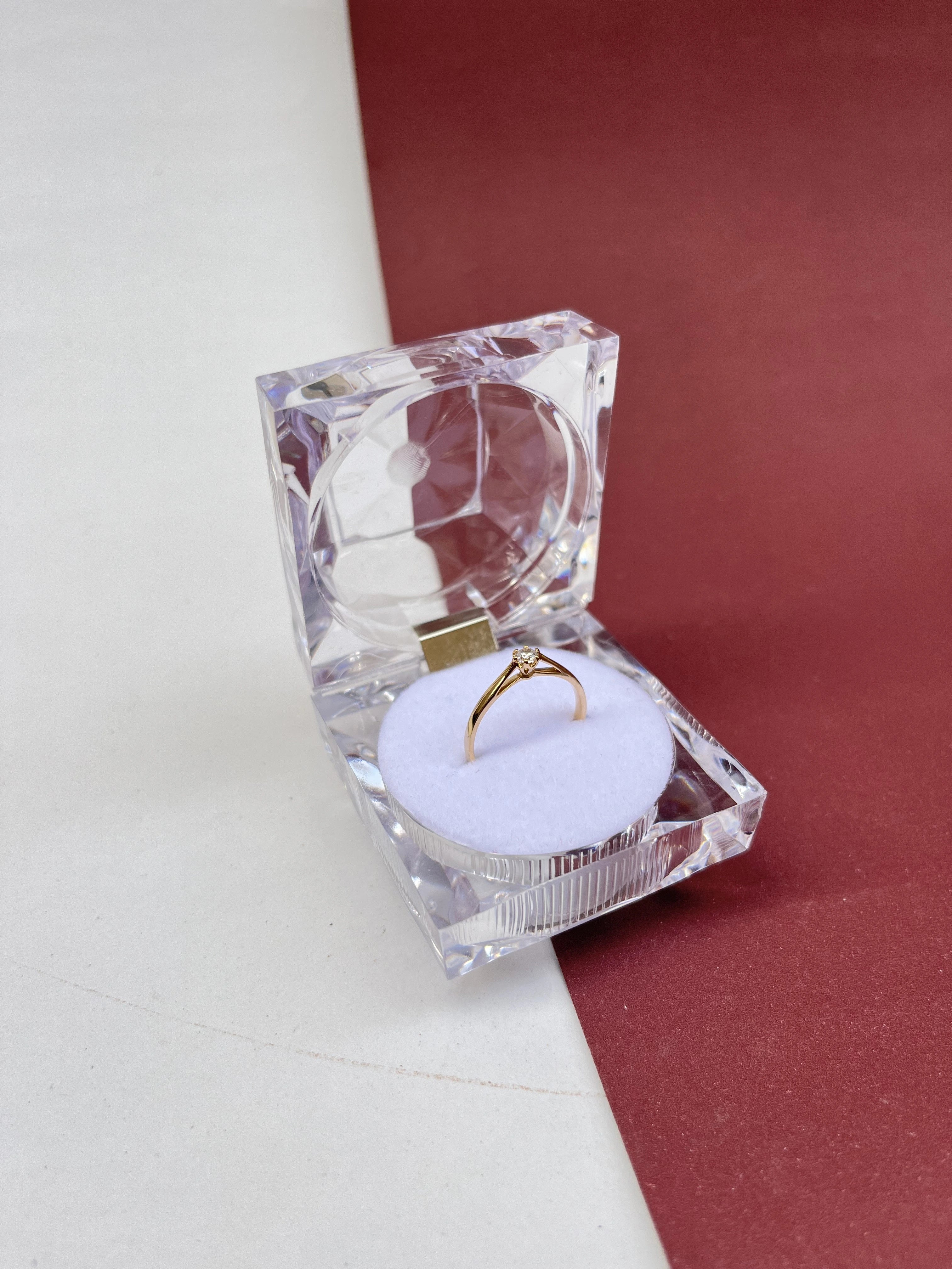 Solitário Minimalista Infinito  OURO 18KT 750