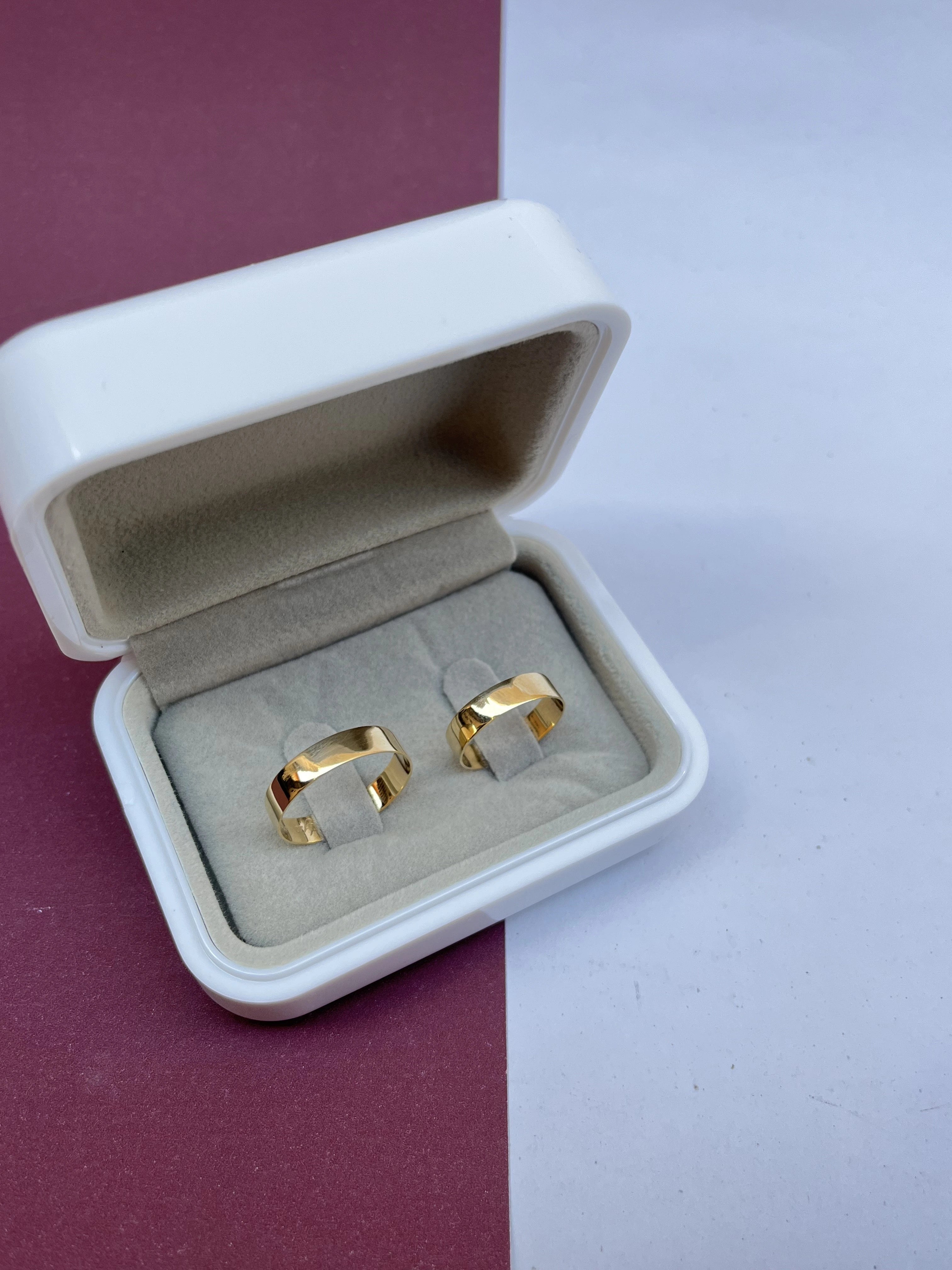 O Par de Aliança de Casamento Marrocos (OURO 18KT)
