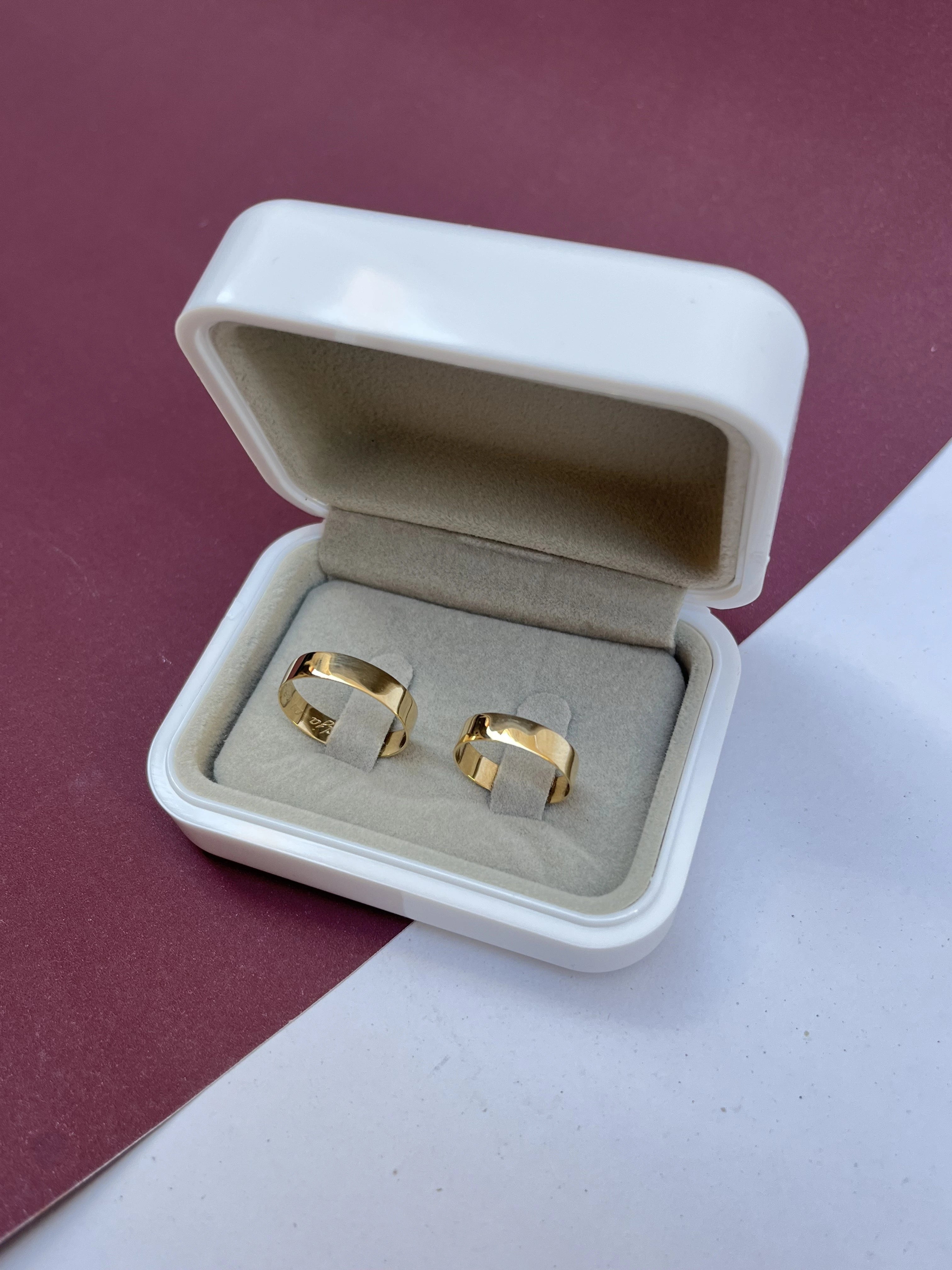 O Par de Aliança de Casamento Marrocos (OURO 18KT)