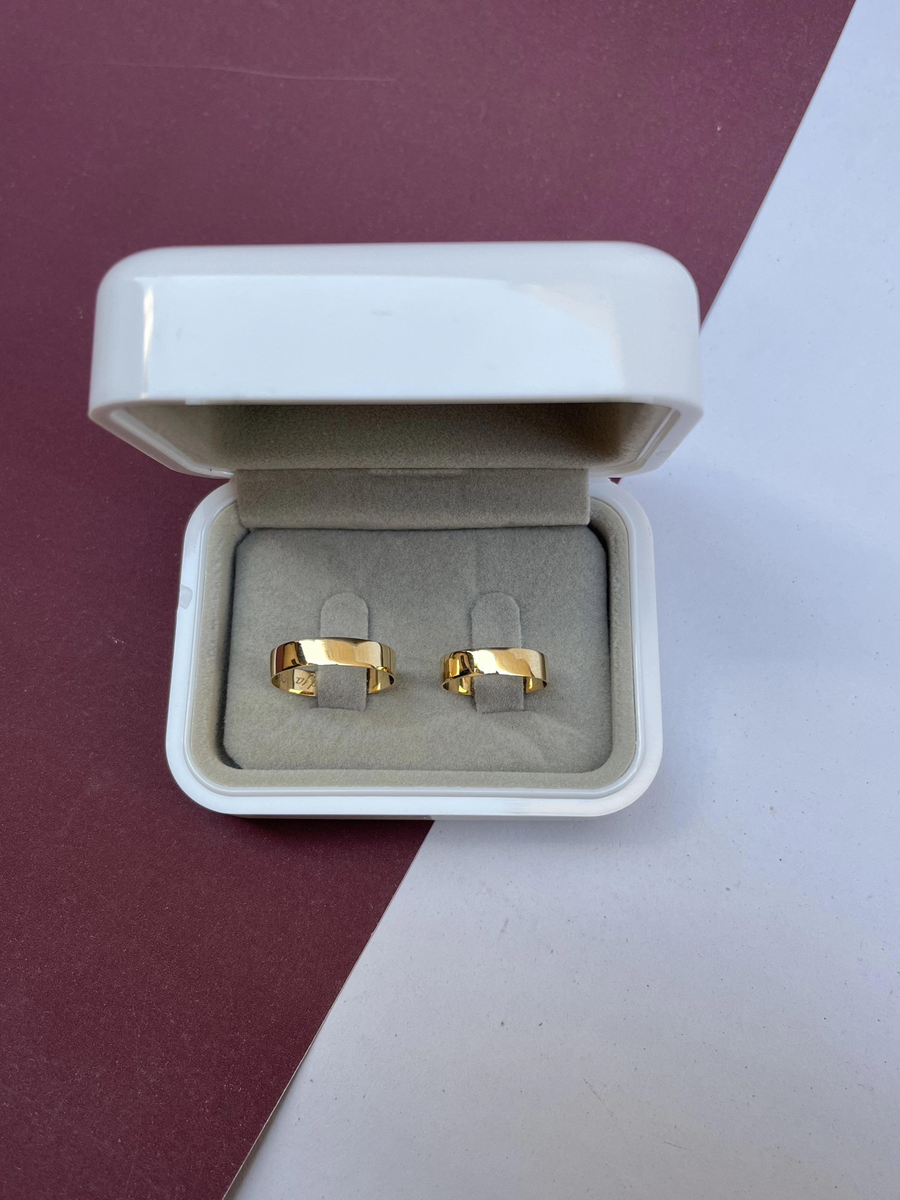 O Par de Aliança de Casamento Marrocos (OURO 18KT)