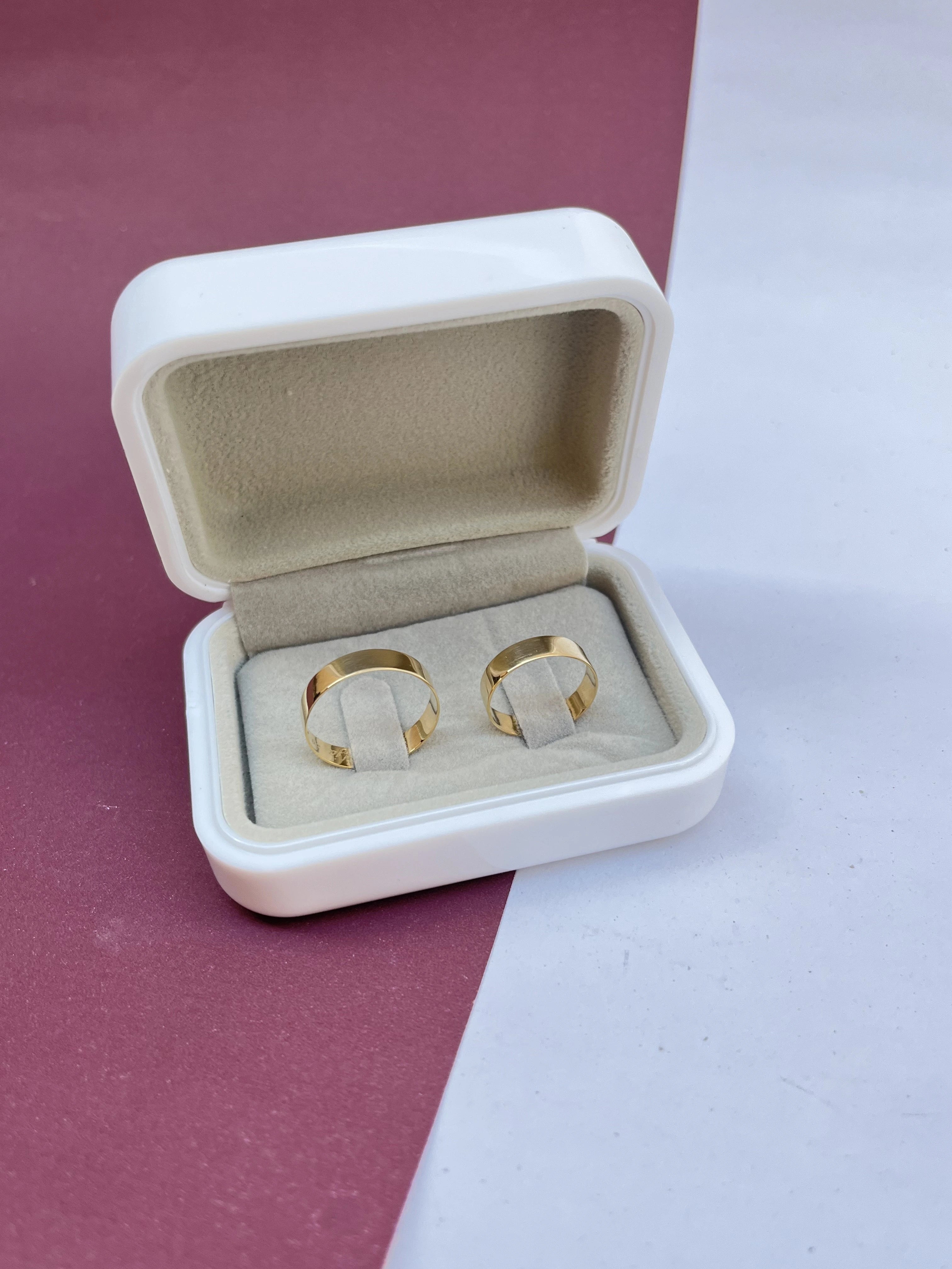 O Par de Aliança de Casamento Marrocos (OURO 18KT)