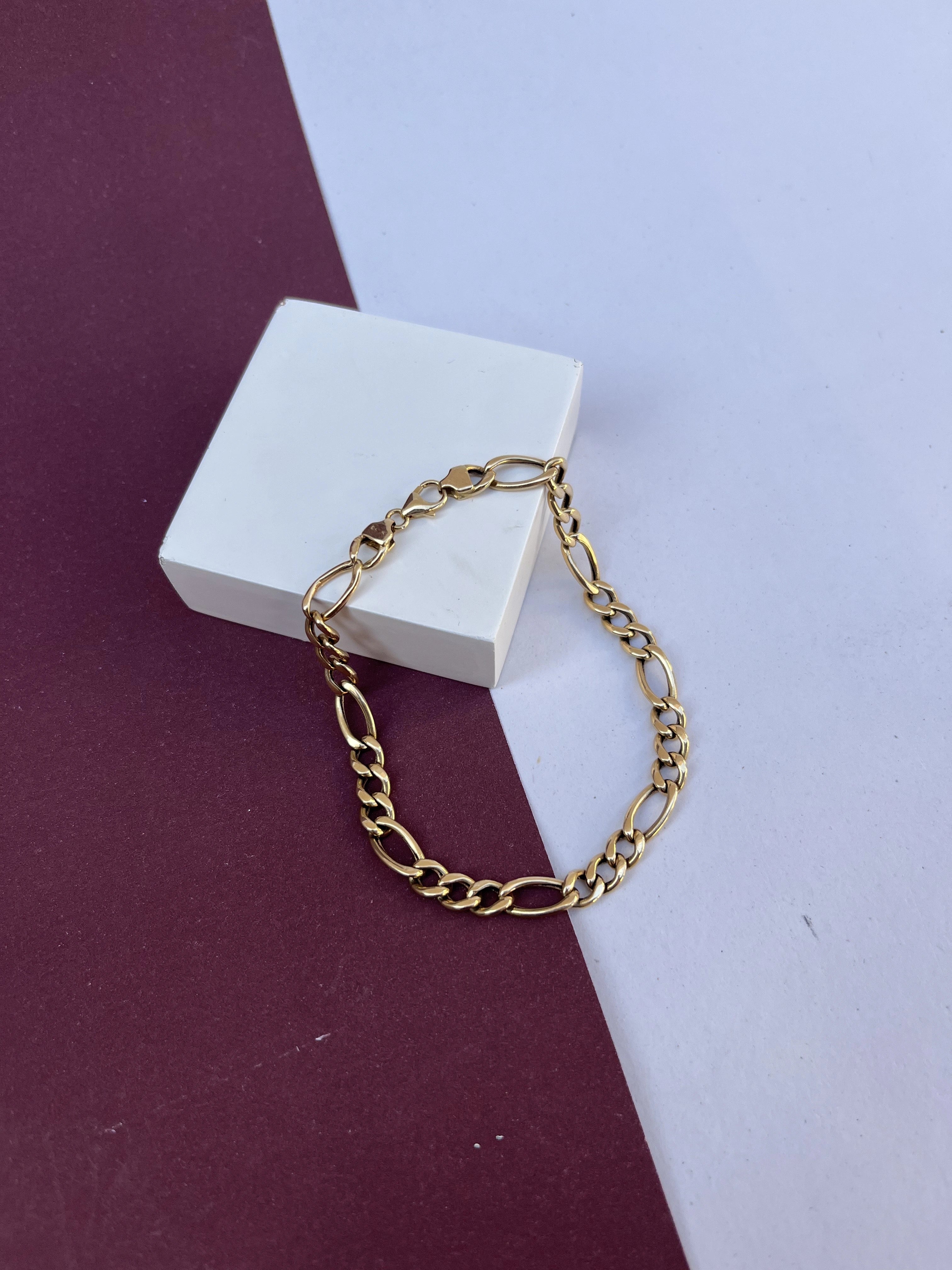Pulseira Elo 3x1 Simples em (OURO 18KT)