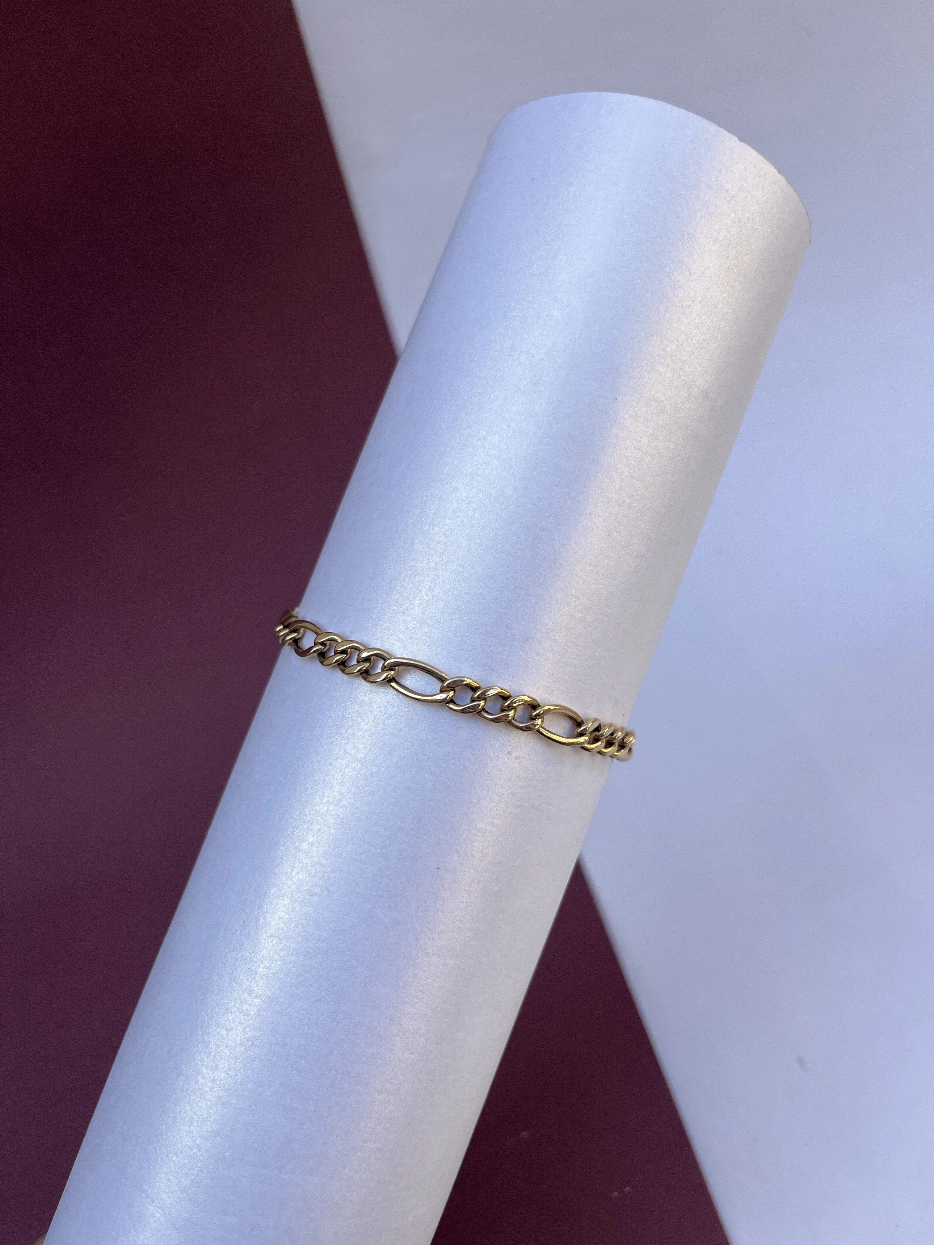 Pulseira Elo 3x1 Simples em (OURO 18KT)