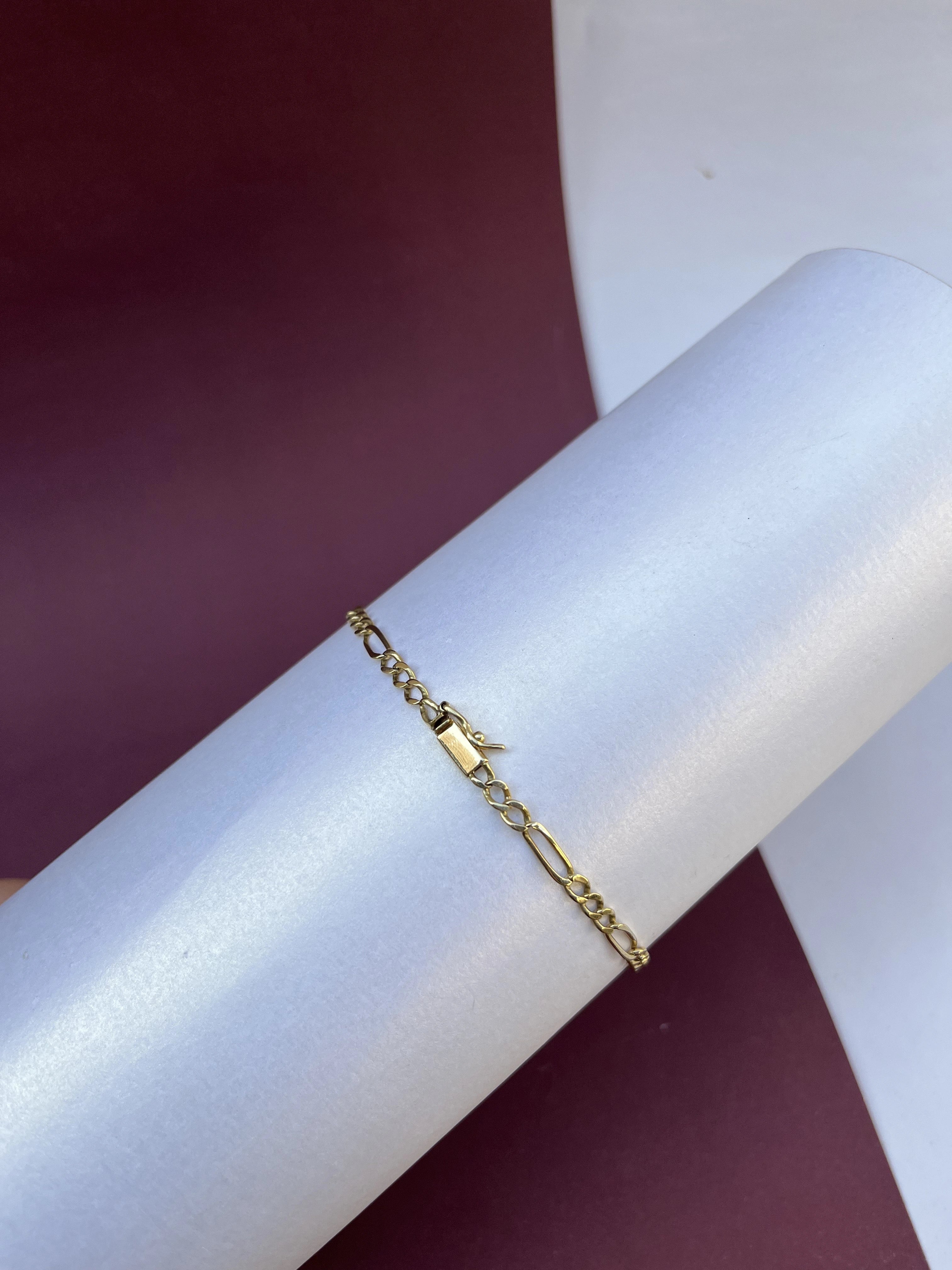 O Pulseira Elo 3X1  Maciço em (OURO 18KT)