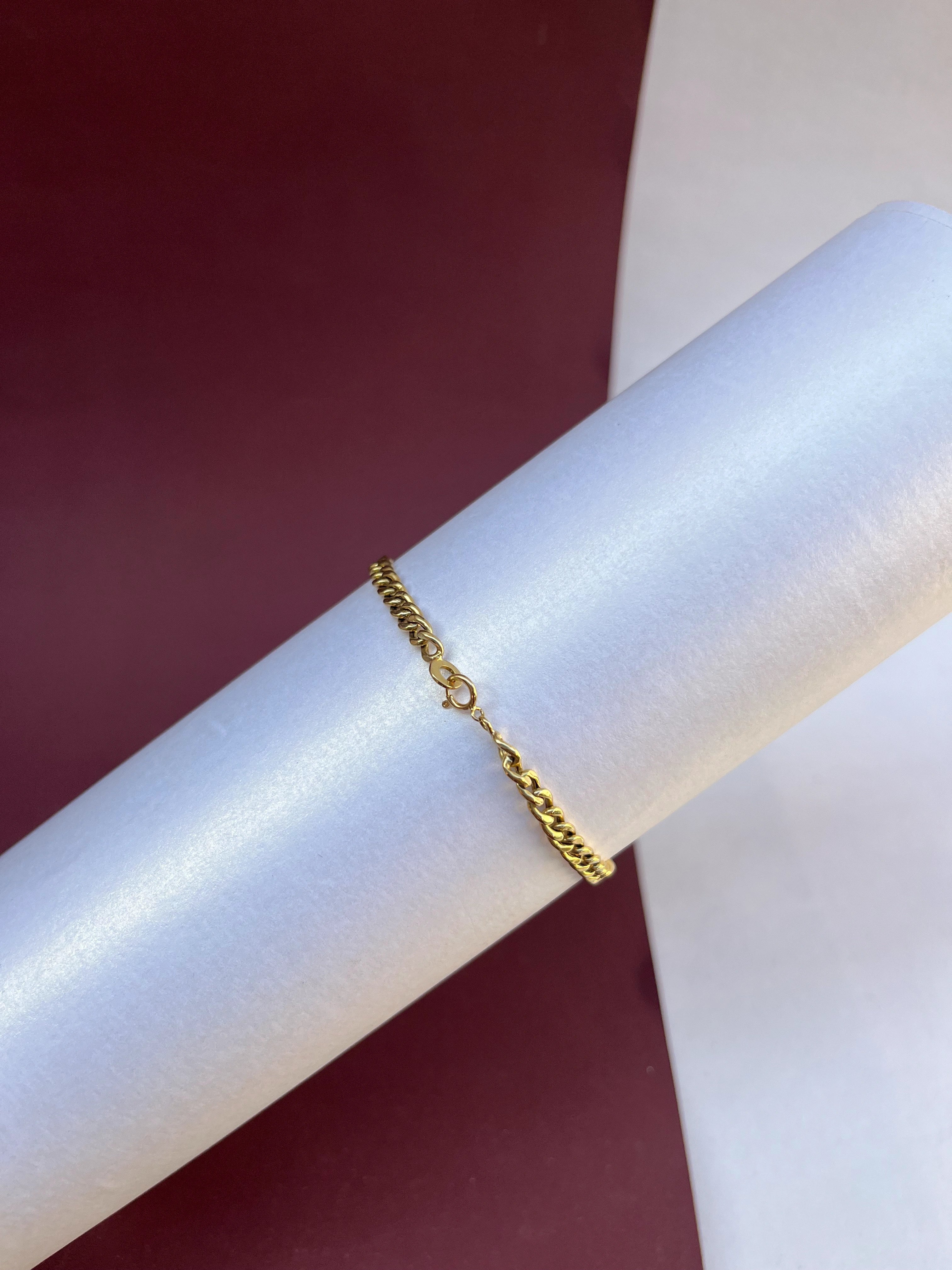 Pulseira de Chapa em (OURO 18KT)